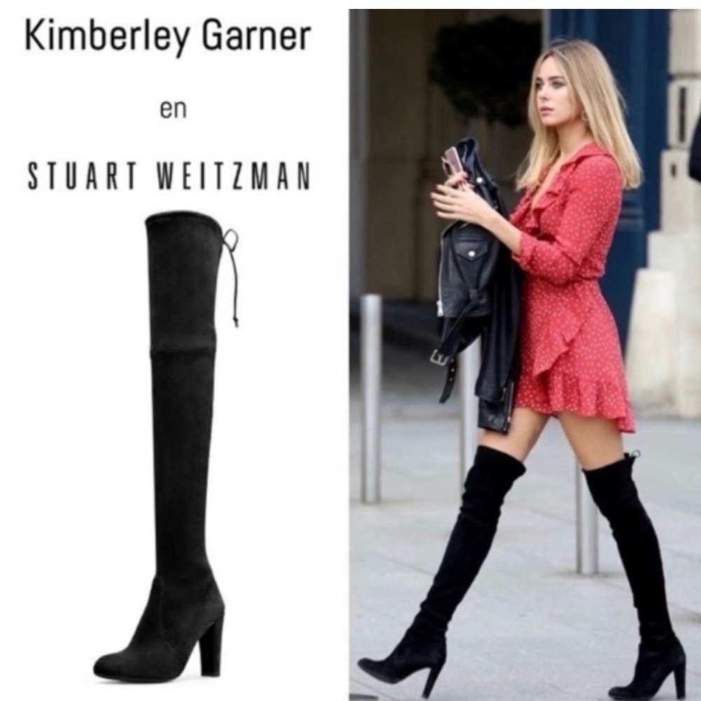 New Stuart Weitzman Highland Suede Over-the-Knee
Womens Black Blogger Boots Sz 9